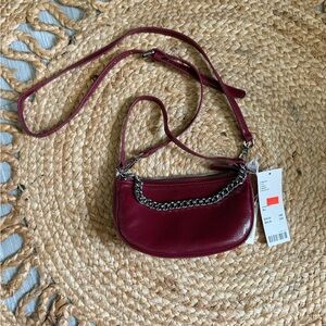 Dark red tiny purse